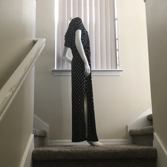 Michael KORS MIDNIGHT NAVY BLUE MAXI DRESS - Picture 4 of 5